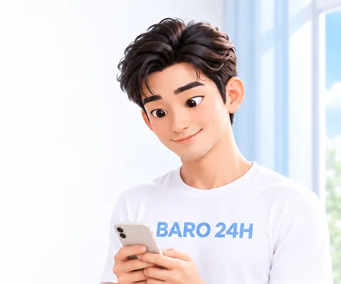 친근하게 웃으며 이야기를 듣는 20대 남성 3D 인물